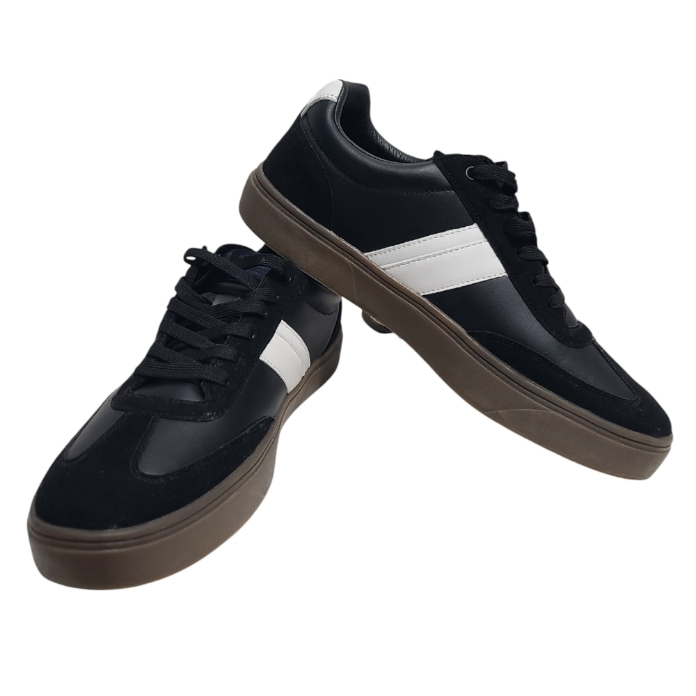Original Penguin Men's Low Top Sneakers Shoes Black Size 12
